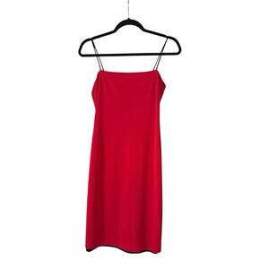 "YL By YAIR" Size Medium FEMININE RED DRESS Pretty Strap Dress